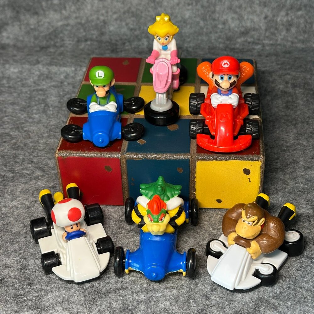 Super Mario Movie Cars - Donkey Kong, Mario, Luigi, Princess, Toad & Bowser